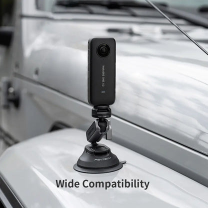 PGYTECH Caplock Suction Cup Camera Mount for DJI OSMO Action, Gopro, OSMO Pocket 3/2, Action Camera for Insta360 with 1/4"-20 Thread