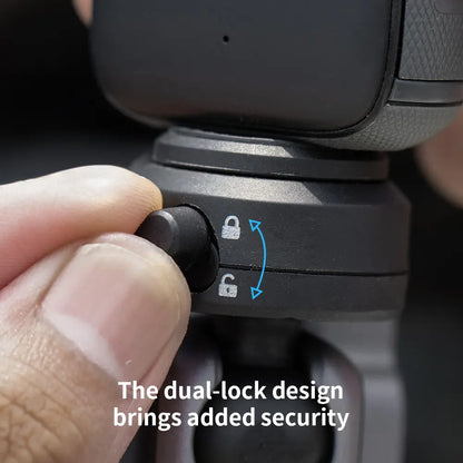 PGYTECH Caplock Suction Cup Camera Mount for DJI OSMO Action, Gopro, OSMO Pocket 3/2, Action Camera for Insta360 with 1/4"-20 Thread