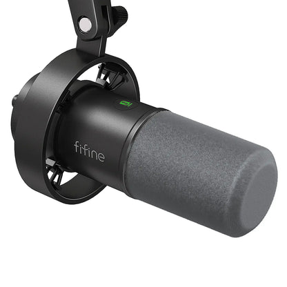 FIFINE K688 Neo USB/XLR Podcast Microphone – Dynamic Pro Mic, Mute & Monitor for Streaming, Gaming, Vocal & Music Recording Audio, for PC USB-C Smartphone Mixer, Boom Arm