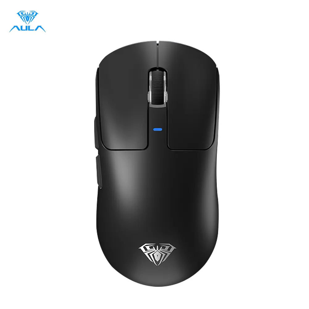 AULA SC680 Wireless Gaming Mouse, Tri-Mode 2.4G/BT5.0/USB-C Gaming Mouse, 10000 DPI Rechargeable Wireless Mouse, Gaming Mouse with 6 Programmable Buttons and Summer Anti-Slip Stickers, Office Desktop Laptop Accessories Ergonomic Mechanical Keyboard