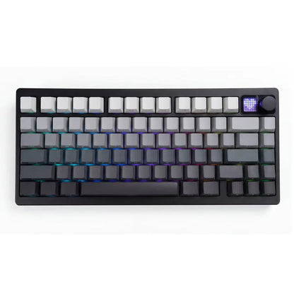 ELECFOX SPECTRA75 Mechanical Gaming Keyboard, Wireless Tri-Mode Connection, PBT Keycaps, RGB Backlight, LED Dot Matrix Display, Gasket Hot-Swappable, Multimedia Knob, Creamy Keyboard PC Accessories