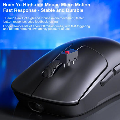 AULA SC680 Wireless Gaming Mouse, Tri-Mode 2.4G/BT5.0/USB-C Gaming Mouse, 10000 DPI Rechargeable Wireless Mouse, Gaming Mouse with 6 Programmable Buttons and Summer Anti-Slip Stickers, Office Desktop Laptop Accessories Ergonomic Mechanical Keyboard